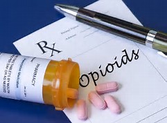 Picture of prescription for opioid medication